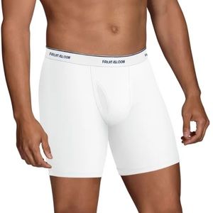 Fruit of the Loom Cool Zone White Cotton Boxer Briefs